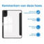 Case2go - Tablet hoes geschikt voor Xiaomi Redmi Pad 2 - Acrylic Trifold case met Pencil houder - 11 Inch - Zwart