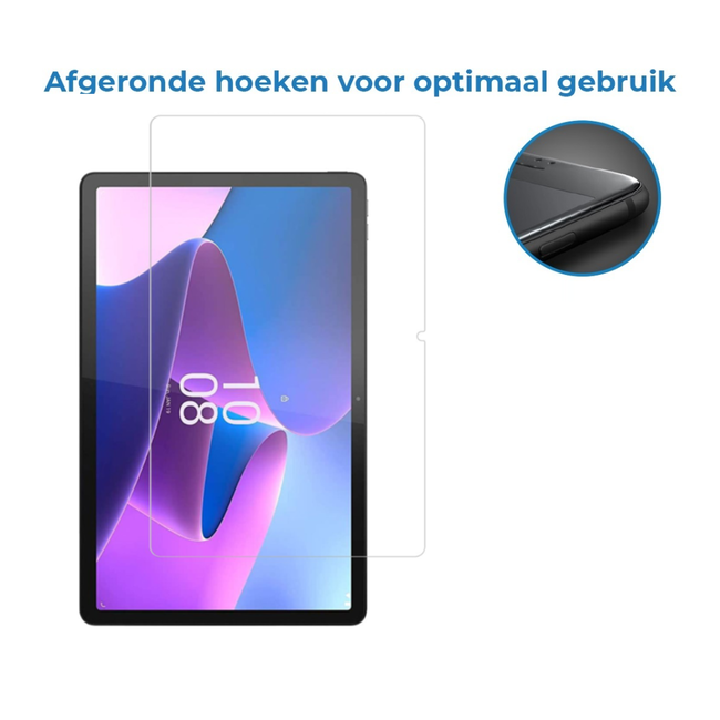 Case2go - Tablet Screenprotector geschikt voor Lenovo Idea Tab - 11 Inch - Tempered Glass - Case Friendly - Transparant