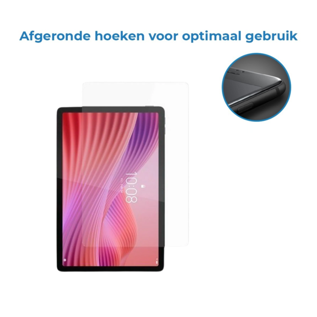 Case2go - Tablet Screenprotector geschikt voor Lenovo Tab One - 8.7 Inch - Tempered Glass - Case Friendly - Transparant