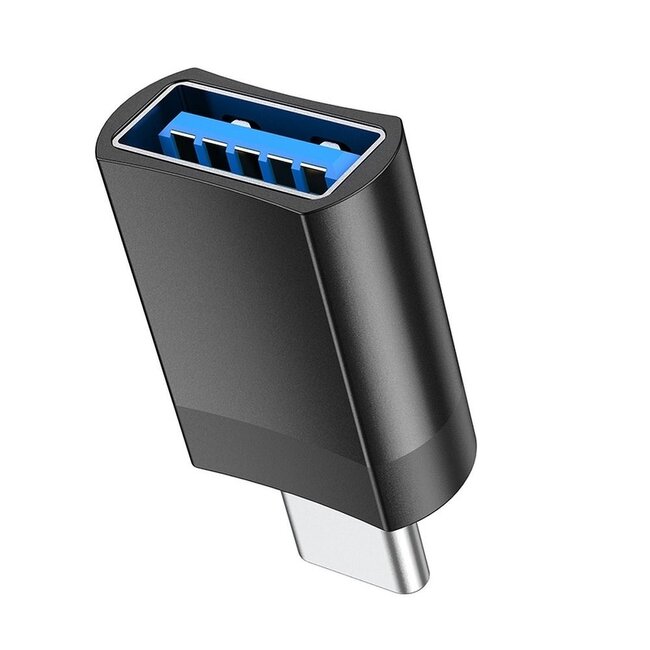 Hoco - USB C naar USB A Adapter - USB C naar USB Adapter - USB C naar USB A Converter - USB C Adapter - USB C naar USB A Female - Zwart