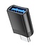 Hoco - USB C naar USB A Adapter - USB C naar USB Adapter - USB C naar USB A Converter - USB C Adapter - USB C naar USB A Female - Zwart