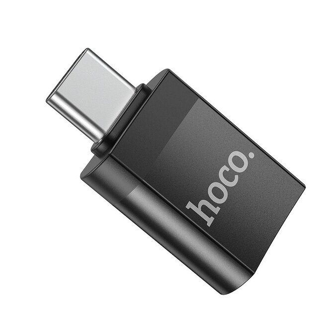 Hoco - USB C naar USB A Adapter - USB C naar USB Adapter - USB C naar USB A Converter - USB C Adapter - USB C naar USB A Female - Zwart