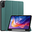 Case2go - Tablet hoes geschikt voor Xiaomi Redmi Pad 2 - 11 Inch - Tri-fold hoes met Auto/Wake functie en Magnetische sluiting - TPU Cover Met Pencil Houder - Donker Groen