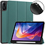 Case2go - Tablet hoes geschikt voor Xiaomi Redmi Pad 2 - 11 Inch - Tri-fold hoes met Auto/Wake functie en Magnetische sluiting - TPU Cover Met Pencil Houder - Donker Groen
