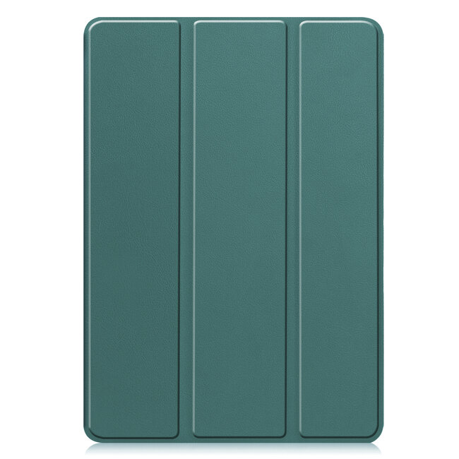 Case2go - Tablet hoes geschikt voor Xiaomi Redmi Pad 2 - 11 Inch - Tri-fold hoes met Auto/Wake functie en Magnetische sluiting - TPU Cover Met Pencil Houder - Donker Groen