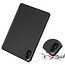 Case2go - Tablet hoes geschikt voor Xiaomi Redmi Pad 2 - 11 Inch - Tri-fold hoes met Auto/Wake functie en Magnetische sluiting - TPU Cover Met Pencil Houder - Zwart