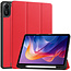 Case2go - Tablet hoes geschikt voor Xiaomi Redmi Pad 2 - 11 Inch - Tri-fold hoes met Auto/Wake functie en Magnetische sluiting - TPU Cover Met Pencil Houder - Rood