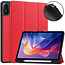 Case2go - Tablet hoes geschikt voor Xiaomi Redmi Pad 2 - 11 Inch - Tri-fold hoes met Auto/Wake functie en Magnetische sluiting - TPU Cover Met Pencil Houder - Rood