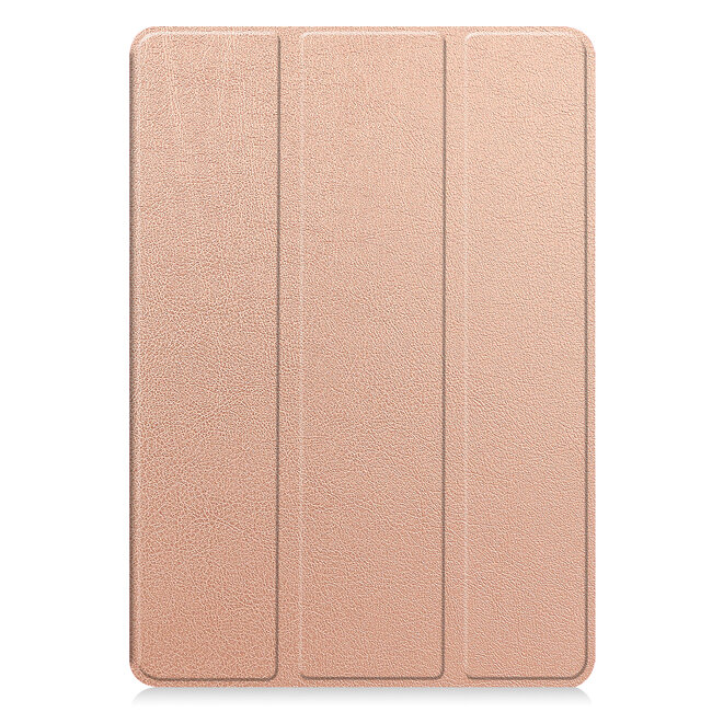 Case2go - Tablet hoes geschikt voor Xiaomi Redmi Pad 2 - 11 Inch - Tri-fold hoes met Auto/Wake functie en Magnetische sluiting - TPU Cover Met Pencil Houder - Rose Goud