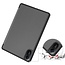 Case2go - Tablet hoes geschikt voor Xiaomi Redmi Pad 2 - 11 Inch - Tri-fold hoes met Auto/Wake functie en Magnetische sluiting - TPU Cover Met Pencil Houder - Grijs