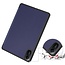 Case2go - Tablet hoes geschikt voor Xiaomi Redmi Pad 2 - 11 Inch - Tri-fold hoes met Auto/Wake functie en Magnetische sluiting - TPU Cover Met Pencil Houder - Donker Blauw