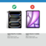 Case2go - Tablethoes geschikt voor Apple iPad Pro 13 (2024) - Losse backcover voor magnetische toetsenborden - Met Pencil Houder - Extra Bescherming - Wit