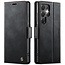 Caseme - Telefoonhoesje geschikt voor Samsung Galaxy S25 Ultra - Met Magnetische Sluiting - Book Case - Met Pasjes Houder - Bruin
