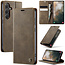 Caseme - Telefoonhoesje geschikt voor Samsung Galaxy S25 Plus - Met Magnetische Sluiting - Book Case - Met Pasjes Houder - Zwart