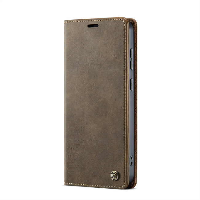 Caseme - Telefoonhoesje geschikt voor Samsung Galaxy S25 Plus - Met Magnetische Sluiting - Book Case - Met Pasjes Houder - Zwart