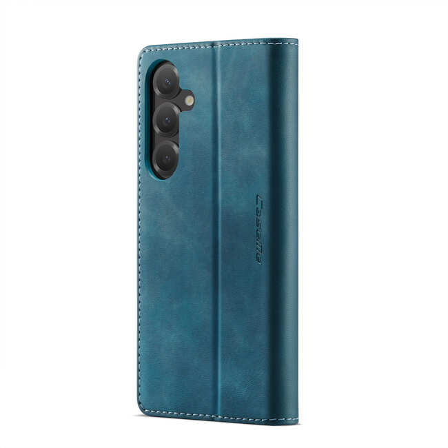 Caseme - Telefoonhoesje geschikt voor Samsung Galaxy S25 Plus - Met Magnetische Sluiting - Book Case - Met Pasjes Houder - Rood