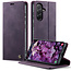 Caseme - Telefoonhoesje geschikt voor Samsung Galaxy A56 - Met Magnetische Sluiting - Book Case - Met Pasjes Houder - Paars