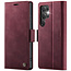 Caseme - Telefoonhoesje geschikt voor Samsung Galaxy S25 Ultra - Met Magnetische Sluiting - Book Case - Met Pasjes Houder - Blauw