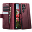 Caseme - Telefoonhoesje geschikt voor Samsung Galaxy S25 Ultra - Met Magnetische Sluiting - Book Case - Met Pasjes Houder - Blauw