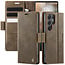 Caseme - Telefoonhoesje geschikt voor Samsung Galaxy S25 Ultra - Met Magnetische Sluiting - Book Case - Met Pasjes Houder - Zwart