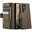 Caseme - Telefoonhoesje geschikt voor Samsung Galaxy S25 Ultra - Met Magnetische Sluiting - Book Case - Met Pasjes Houder - Zwart