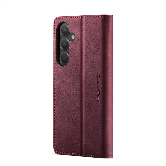 Caseme - Telefoonhoesje geschikt voor Samsung Galaxy S25 Plus - Met Magnetische Sluiting - Book Case - Met Pasjes Houder - Blauw