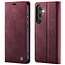 Caseme - Telefoonhoesje geschikt voor Samsung Galaxy S25 Plus - Met Magnetische Sluiting - Book Case - Met Pasjes Houder - Blauw