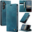Caseme - Telefoonhoesje geschikt voor Samsung Galaxy S25 - Met Magnetische Sluiting - Book Case - Met Pasjes Houder - Rood