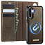 Caseme - Telefoon hoesje geschikt voor Samsung Galaxy A56 - Geschikt voor Magsafe - Bookcase - Bruin