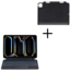 Bluetooth Toetsenbord hoes + Backcover geschikt voor Apple iPad Pro 11 2024 - Toetsenbordverlichting - Met Pencil Houder - Touchpad - Zwart