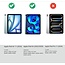 Bluetooth Toetsenbord hoes + Backcover geschikt voor Apple iPad Air 11 (2025) / iPad Air 11 (2024) - Toetsenbordverlichting - Met Pencil Houder - Touchpad - Zwart