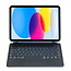 Bluetooth Toetsenbord hoes + Backcover geschikt voor Apple iPad Air 11 (2025) / iPad Air 11 (2024) - Toetsenbordverlichting - Met Pencil Houder - Touchpad - Zwart
