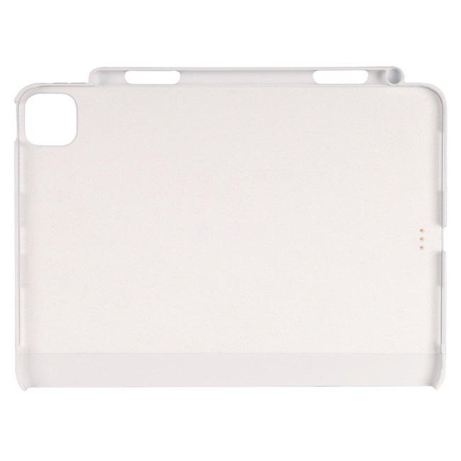 Bluetooth Toetsenbord hoes + Backcover geschikt voor Apple iPad Pro 13 (2025/2024) - Met Pencil Houder - Toetsenbordverlichting - Touchpad - Wit