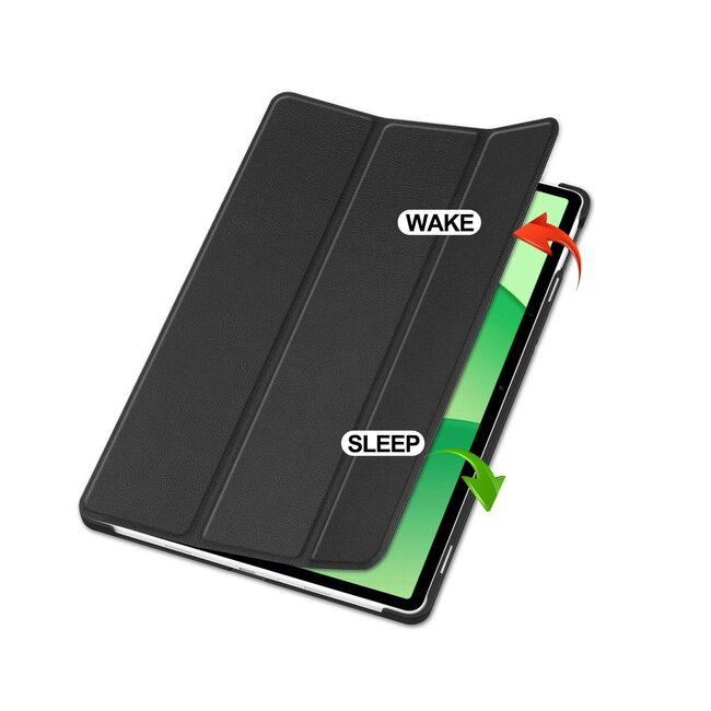 Case2go - Tablet hoes geschikt voor Oppo Pad Se 11 / OnePlus Pad Lite - 11 Inch - Tri-Fold Book Case - Auto/Wake functie - Zwart