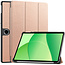 Case2go - Tablet hoes geschikt voor Oppo Pad Se 11 / OnePlus Pad Lite - 11 Inch - Tri-Fold Book Case - Auto/Wake functie - Rose Goud