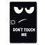 Case2go - Tablet hoes geschikt voor Oppo Pad Se 11 / OnePlus Pad Lite - 11 Inch - Tri-Fold Book Case - Auto/Wake functie - Dont Touch Me