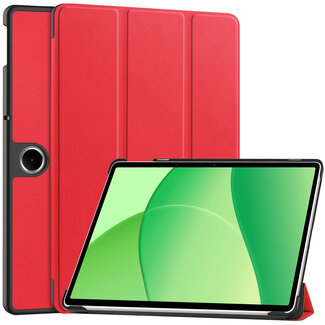 Case2go Case2go - Tablet hoes geschikt voor Oppo Pad Se 11 / OnePlus Pad Lite - 11 Inch - Tri-Fold Book Case - Auto/Wake functie - Rood