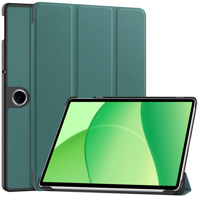 Case2go - Tablet hoes geschikt voor Oppo Pad Se 11 / OnePlus Pad Lite - 11 Inch - Tri-Fold Book Case - Auto/Wake functie - Groen