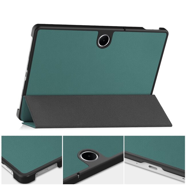 Case2go - Tablet hoes geschikt voor Oppo Pad Se 11 / OnePlus Pad Lite - 11 Inch - Tri-Fold Book Case - Auto/Wake functie - Groen