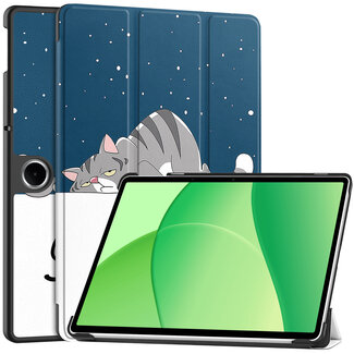 Case2go Case2go - Tablet hoes geschikt voor Oppo Pad Se 11 / OnePlus Pad Lite - 11 Inch - Tri-Fold Book Case - Auto/Wake functie - Goodnight