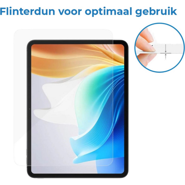 Case2go - 2-Pack Tablet screenprotector geschikt voor Oppo Pad SE - 11 Inch - Tempered Glass - Case Friendly - Transparant