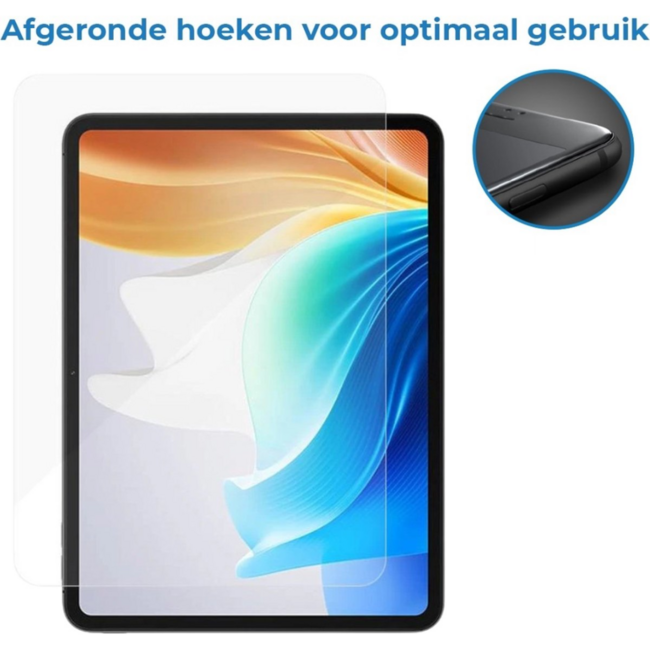 Case2go - Tablet Screenprotector geschikt voor Oppo Pad SE - 11 Inch - Tempered Glass - Case Friendly - Transparant
