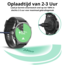 USB A - 2-Pack - Garmin Oplaadkabel - 1 Meter - Garmin smartwatch - Compatibel met Garmin Fenix / Forerunner / Instinct / Venu / Venu SQ / Vivoactive / Epix Pro / Vivomove / Approuch - USB-oplaadkabel oplader - Gevlochten kabel - Blauw/Zwart