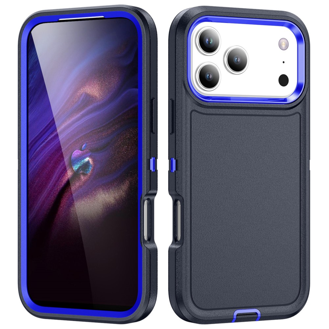 Case2go - Telefoonhoesje geschikt voor Apple iPhone 17 Pro Max - Bumper Case - Ultieme bescherming - Anti Slip - Perfecte pasvorm - Blauw afbeelding