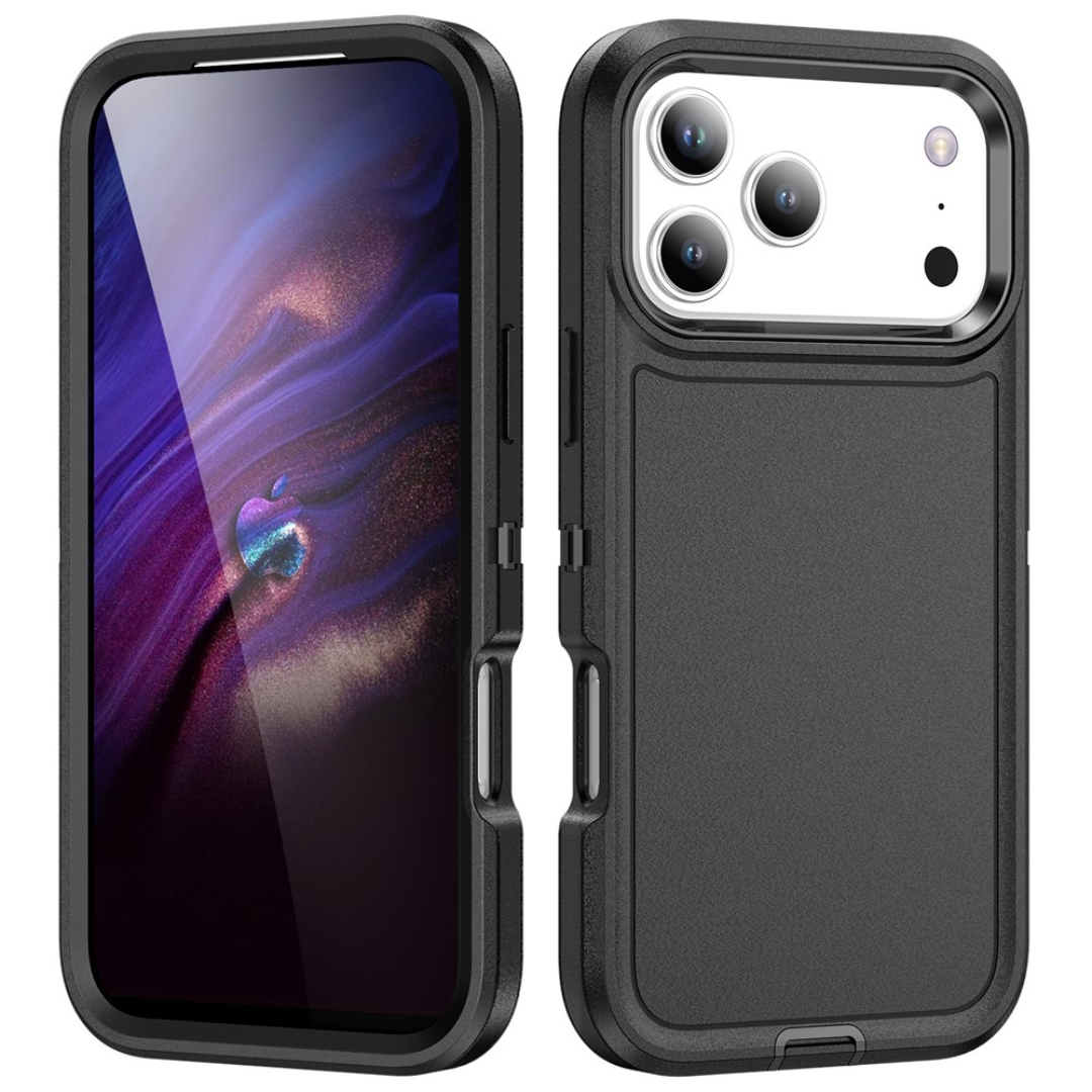 Case2go - Telefoonhoesje geschikt voor Apple iPhone 17 Pro Max - Bumper Case - Ultieme bescherming - Anti Slip - Perfecte pasvorm - Zwart afbeelding