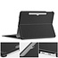 Case2go - Tablet Hoes geschikt voor Microsoft Surface Pro 12 Copilot (2025) - 12 Inch -Tri-Fold Book Case - Met Pencil Houder - Auto/Wake Functie - Zwart