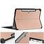 Case2go - Tablet Hoes geschikt voor Microsoft Surface Pro 12 Copilot (2025) - 12 Inch -Tri-Fold Book Case - Met Pencil Houder - Auto/Wake Functie - Rose Goud