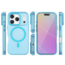 Case2go - Hoesje geschikt voor Apple iPhone 17 Pro Max - Back Cover - Geschikt voor Magsafe - Telefoonhoesje - Gsm Hoesje geschikt voor Apple iPhone 17 Pro Max - Phone Case - Licht Blauw