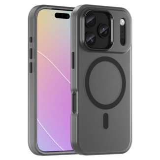 Case2go Case2go - Hoesje geschikt voor Apple iPhone 17 Pro - Back Cover - Geschikt voor Magsafe - Telefoonhoesje - Gsm Hoesje geschikt voor Apple iPhone 17 Pro - Phone Case - Zwart