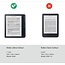 Case2go - E-reader hoes geschikt voor Kobo Libra Colour - Siliconen Back Cover - Met Schokbestendige Hoeken - Transparant